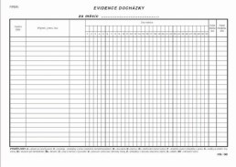 T-evidence docházky A4 100ls/246