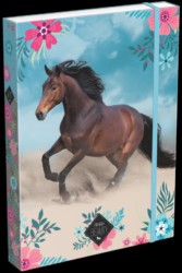 Desky škol.A4 box Wild Beauty Blue
