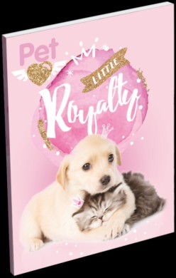 Blok A7 čistý lepený bok Little Friends Pink