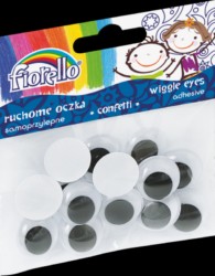 Oči nalepovací 20mm/15ks
