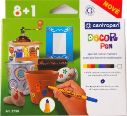 Popisovač 2738/8+1 sada Decor Pen