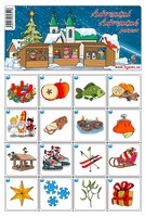 Pexeso vystřihovací - Adventní