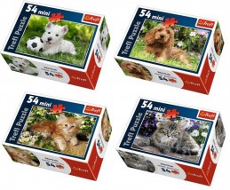 Puzzle 54D mini Zvířátka mix