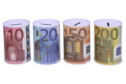 Pokladnička plechová Euro
