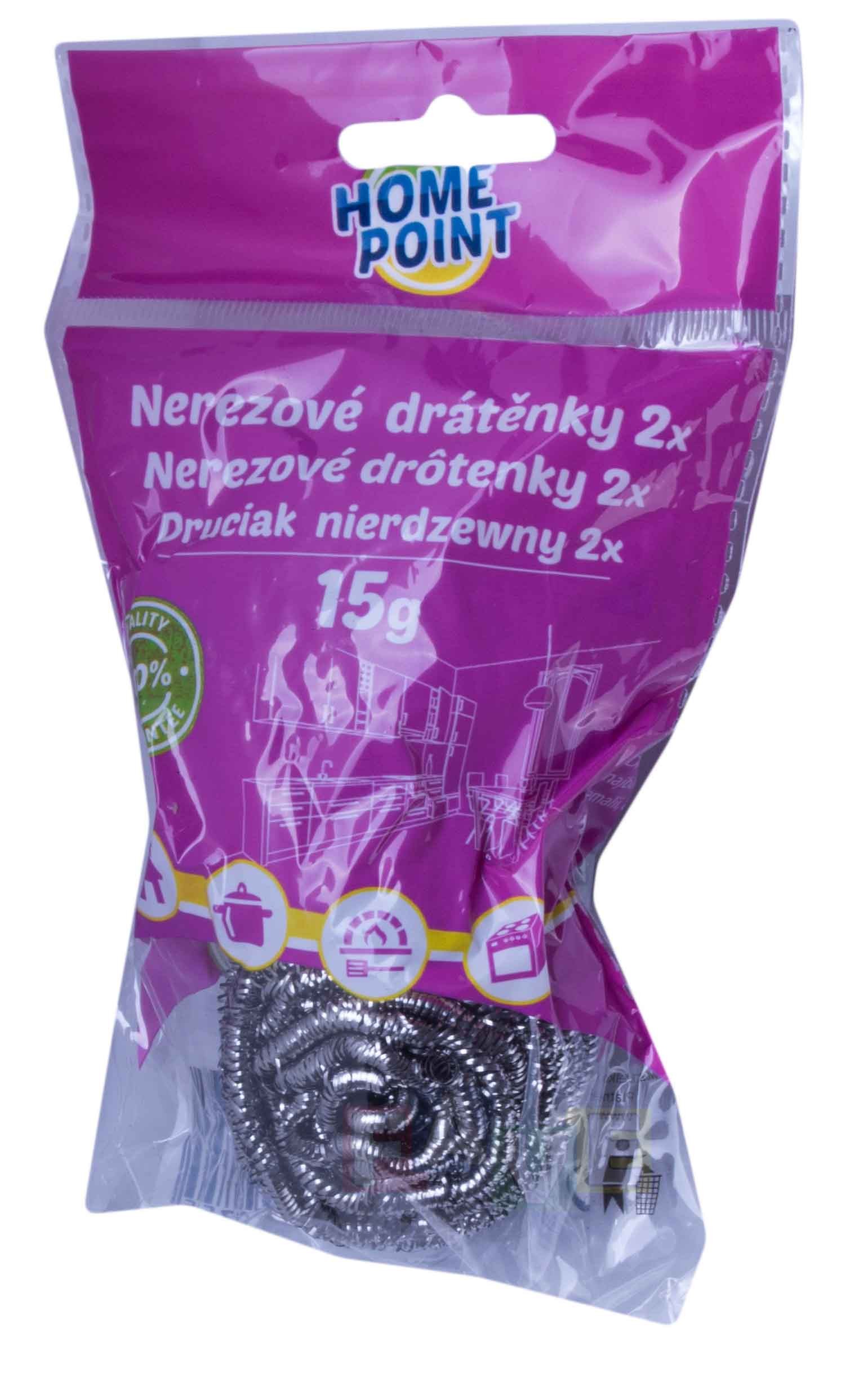 Drátěnka nerezová sada 2 ks 32