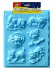 Forma na odlévání kočky mix 6 motivů