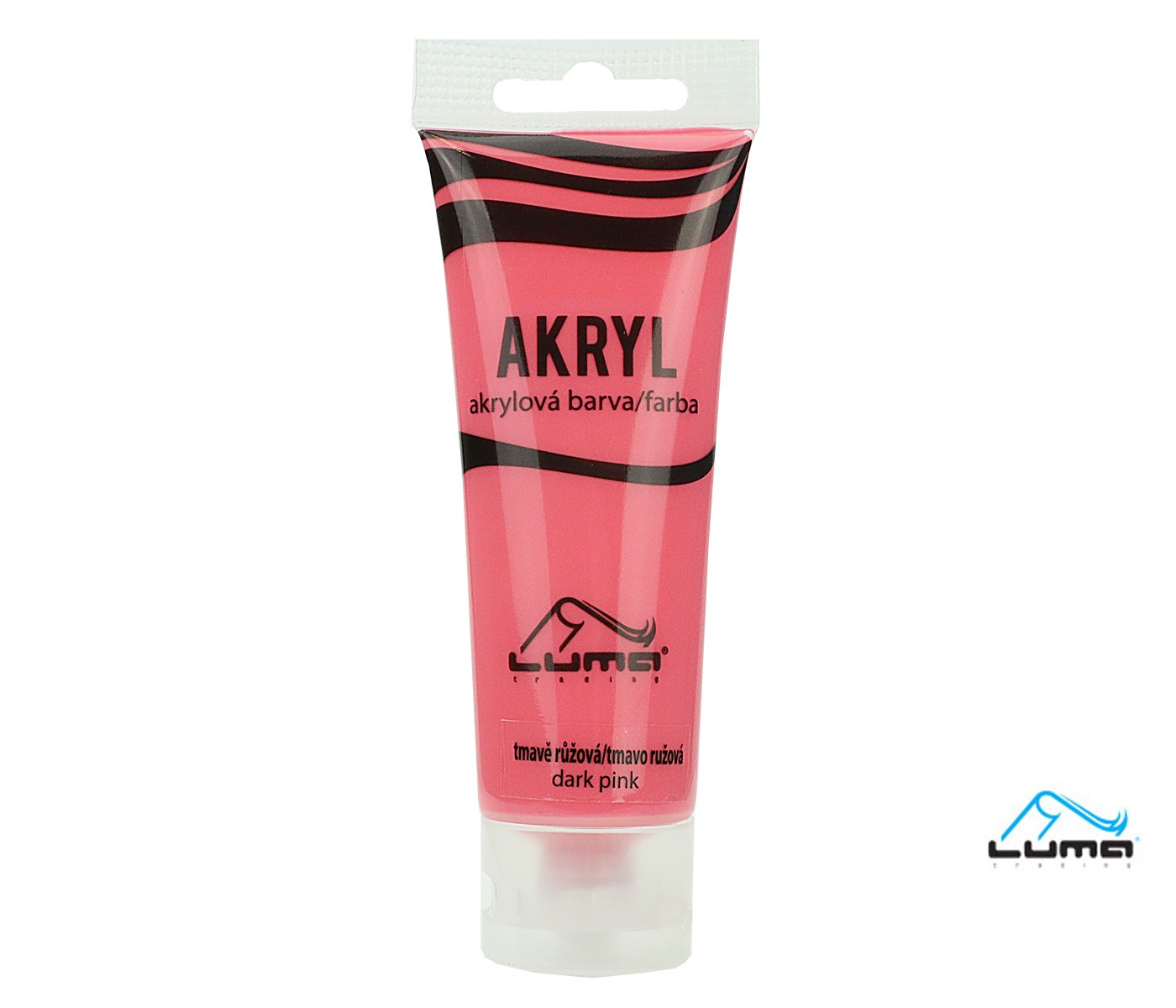 Akrylová barva LUMA 75ml, růžová tmavá