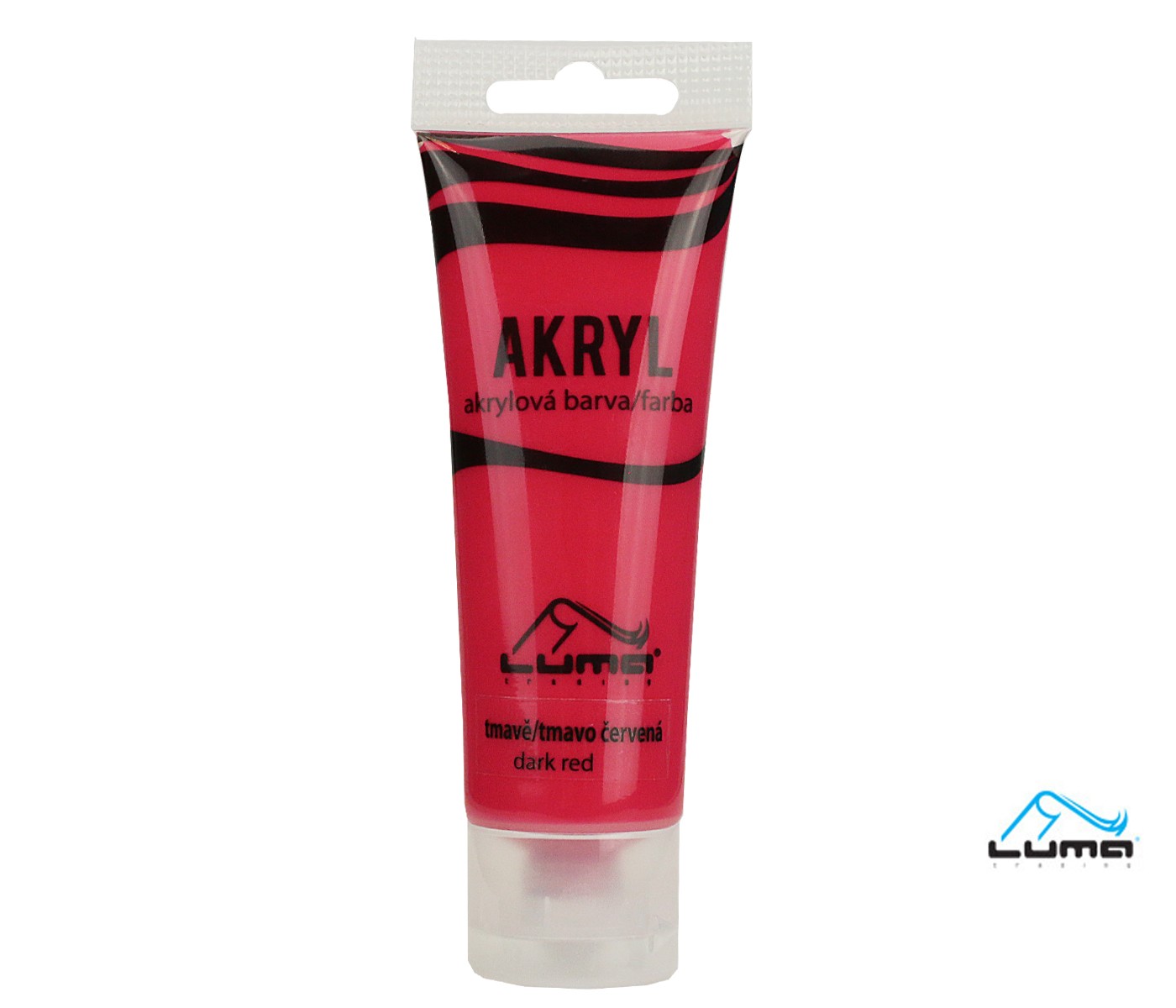 Akrylová barva LUMA 75ml, červená tmavá