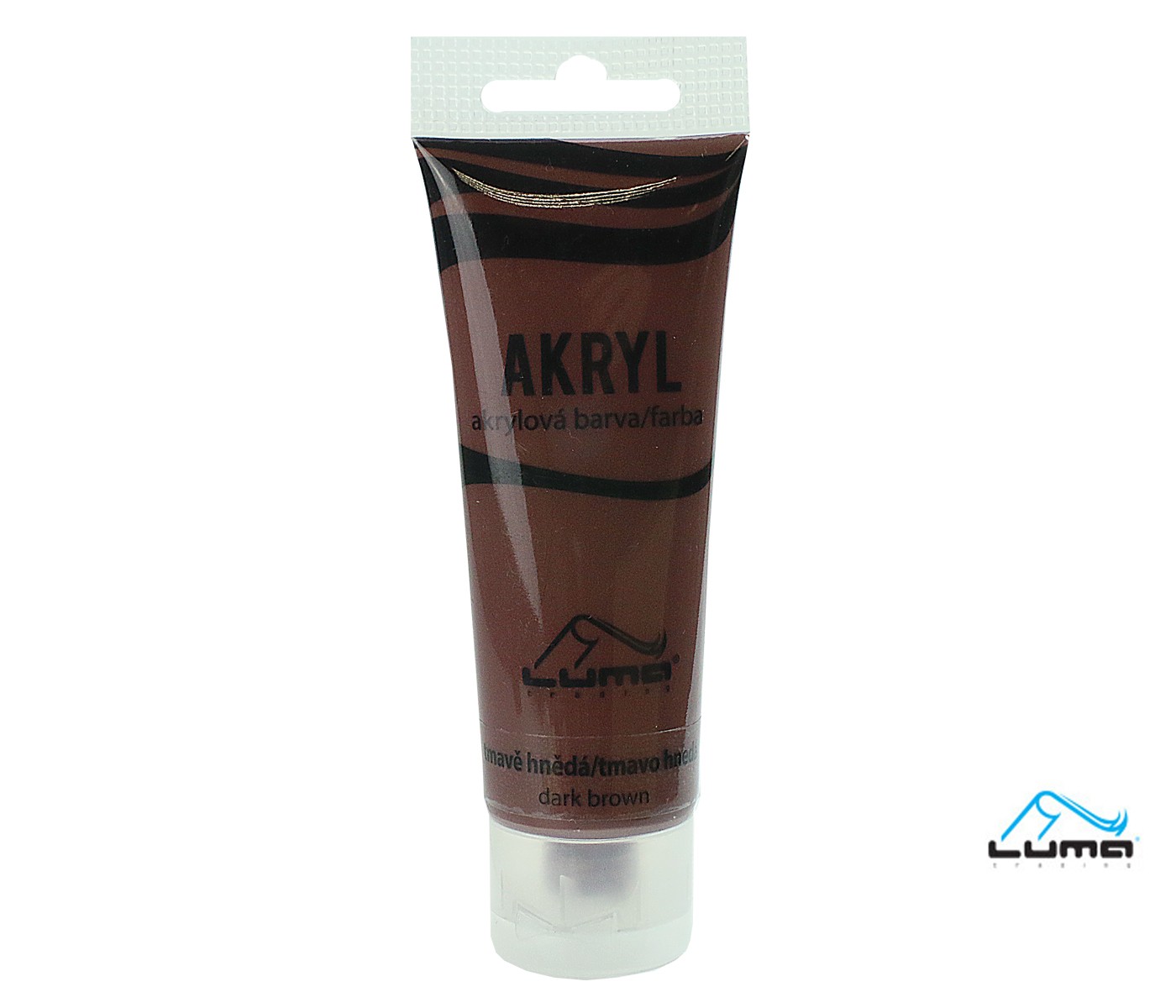 Akrylová barva LUMA 75ml, hnědá tmavá