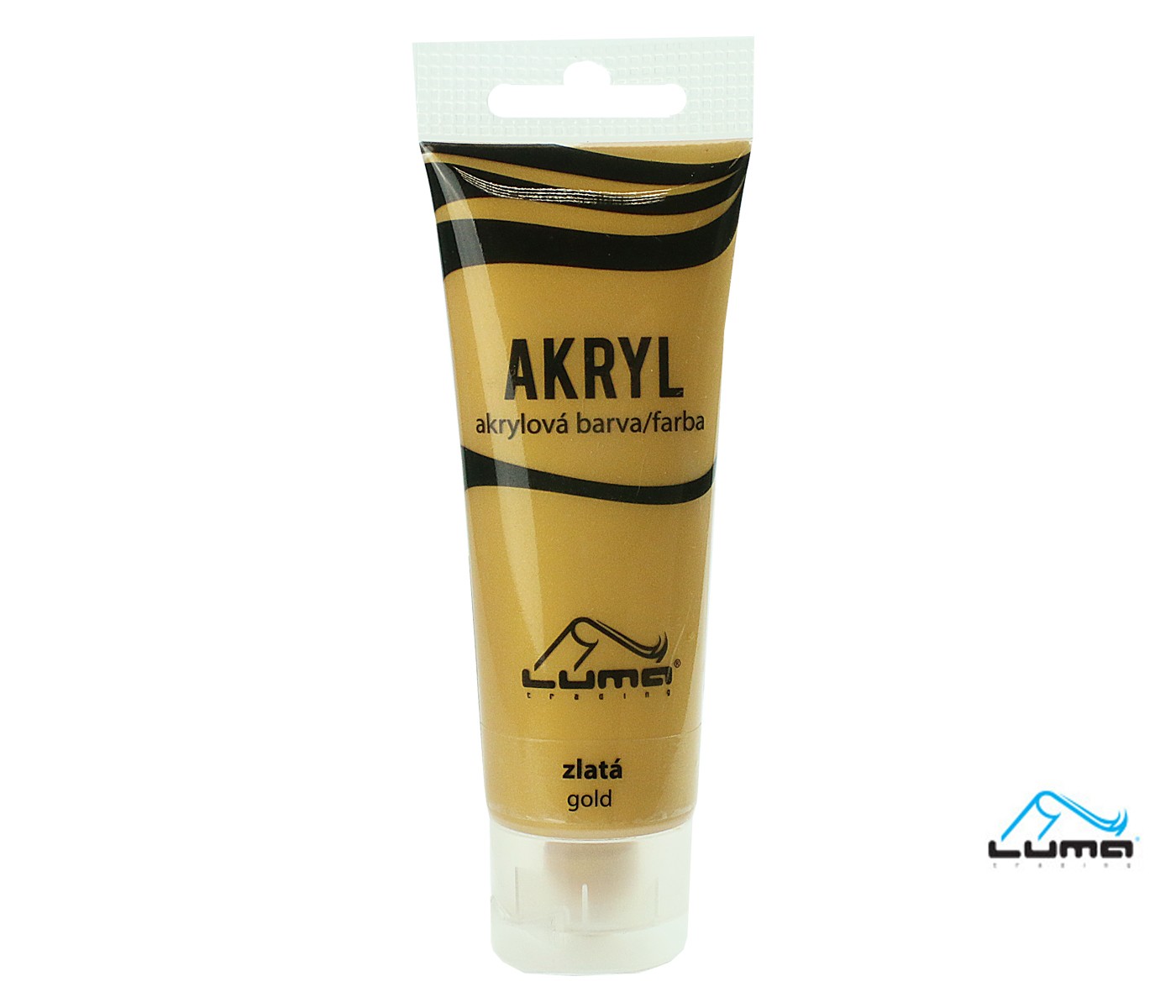 Akrylová barva LUMA 75ml, zlatá