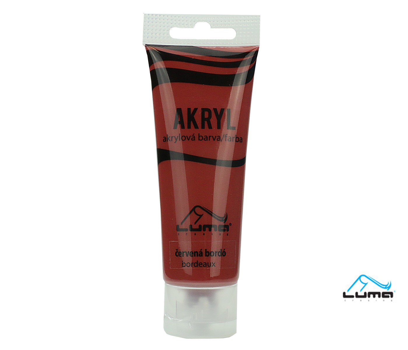Akrylová barva LUMA 75ml, červená bordo