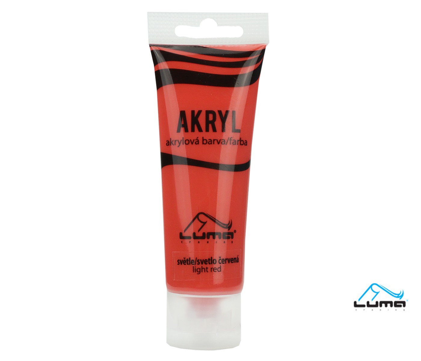 Akrylová barva LUMA 75ml, červená světlá