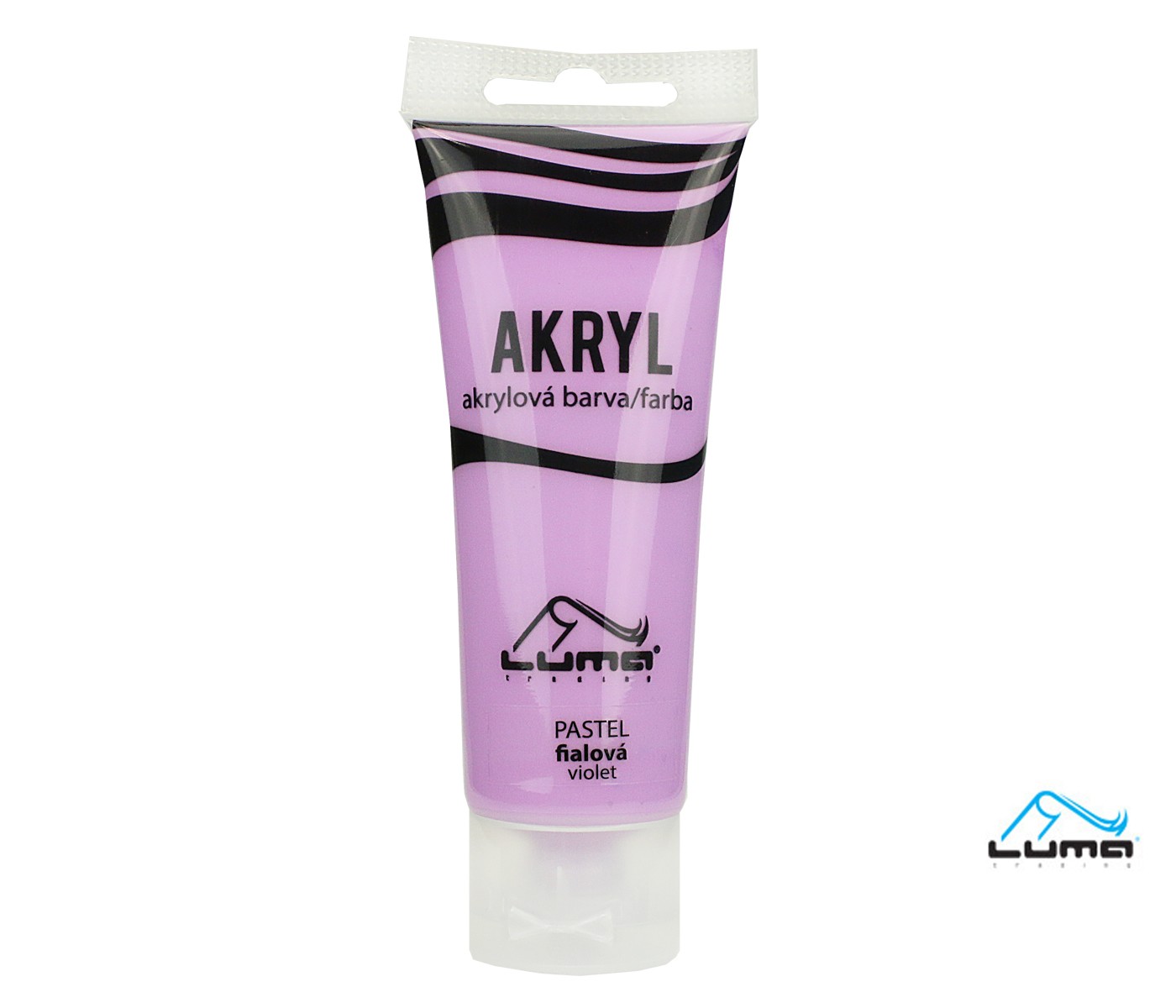 Akrylová barva LUMA 75ml, PASTEL fialová