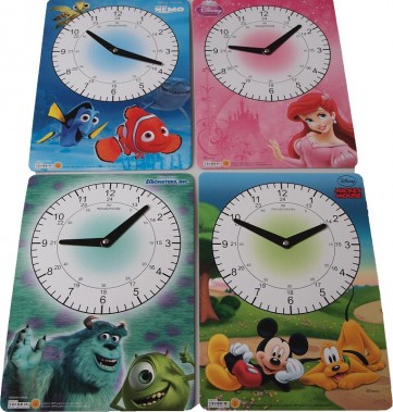 Hodiny dětské A4 MFP mix Disney