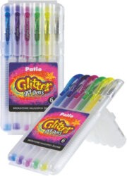 Pero gelové sada 6ks/glitter v pouzdře