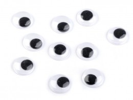 Oči nalepovací 18mm/24ks