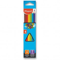 Pastelky Maped trojhr./6ks Color Peps