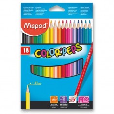 Pastelky Maped trojhr.18ks ColorPeps