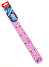 Pravítko 30cm ohebné mix barev