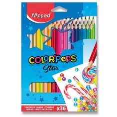 Pastelky Maped trojhr.36ks ColorPeps*35708