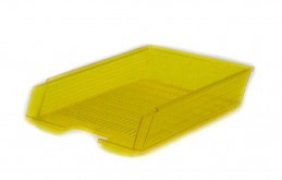 Zásuvka PVC - transprentní žlutá