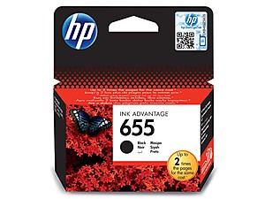 Ink-jet HP 655 originál černá 550stran (CZ109AE)