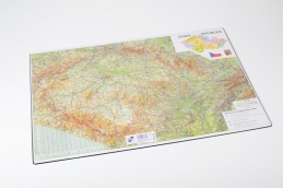 Podložka psací 60x40 ČR + Evropa oboustr.
