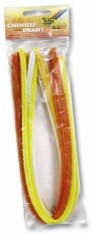 Drát plyšový 50cm/10ks žlutý mix 8mm