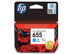Ink-jet HP 655 originál modrá 600 stran (CZ110AE)