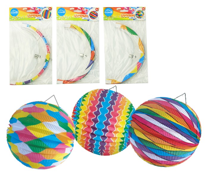 Lampión 25cm kulatý mix