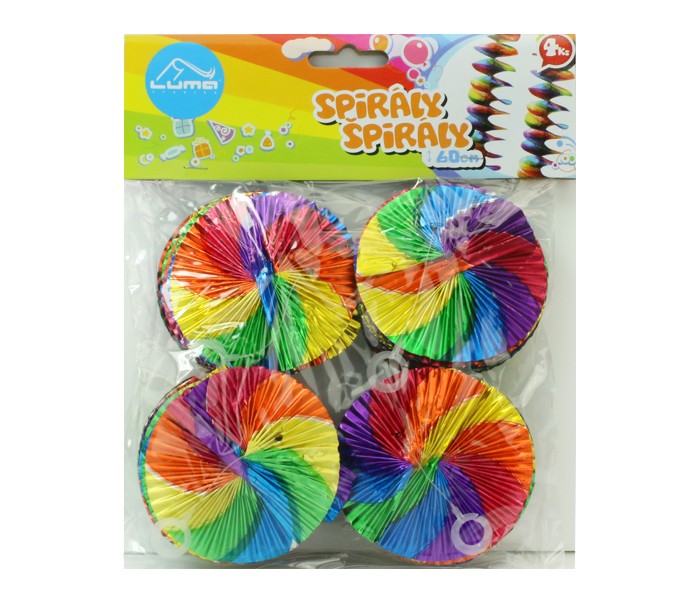 Papírová girlanda - spirály 60cm Luma