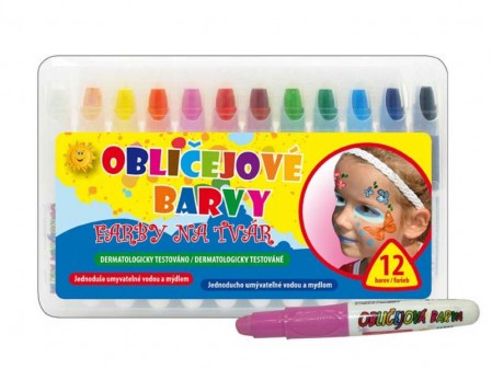 Barvy na obličej 4,7g zelená 1ks