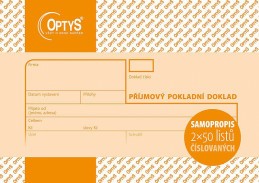 T-příj.pokl.dokl.A6 2x50 číslovaný Optys