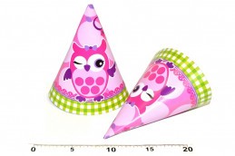 Karneval - špička 15cm/6ks Sova