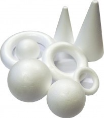Polystyren kužel 150mm/6ks - jednotlivě