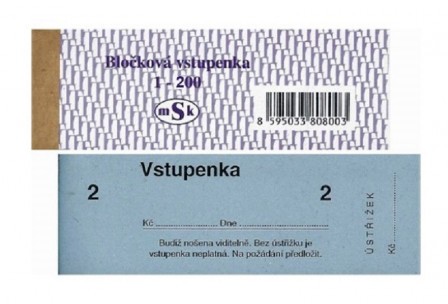 T-vstupenky bločkové 200/801