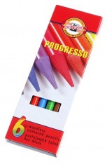 Pastelky Progresso/6ks 8755