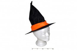 Karneval - Halloween klobouk - černofialový