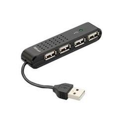 PC-Rozbočovač/přepínač USB černý 4 porty