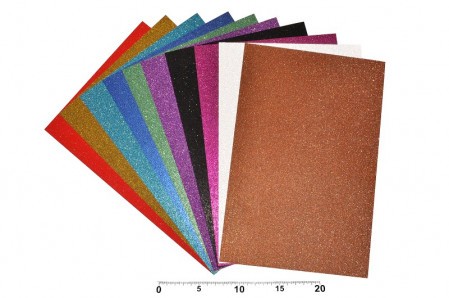 Karton glitter A4/250g/10ks mix