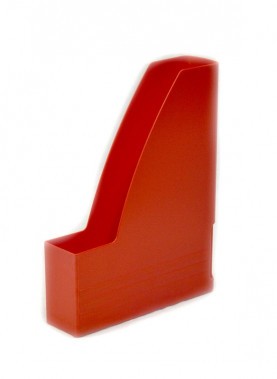 Box - pořadač archiv. PVC zkosený červený