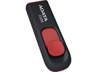 PC-USB FLASH DISK  8GB ADATA C008 černo-červená
