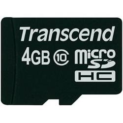 PC-Karta micro  4GB TRANSCEND Class 10