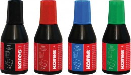 Razítková barva 27ml modrá Kores