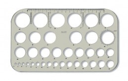 Šablona kružnicová 4 až 40mm po 1mm