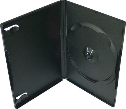 Box na CD/DVD 1ks černý 9mm