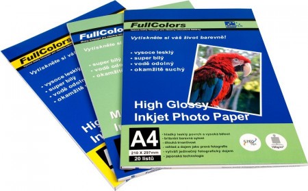 Fotopapír A4 lesklý 180g/20ls