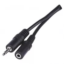 Kabel - PC-kabel jack male-female, 3,5mm, 2,5m