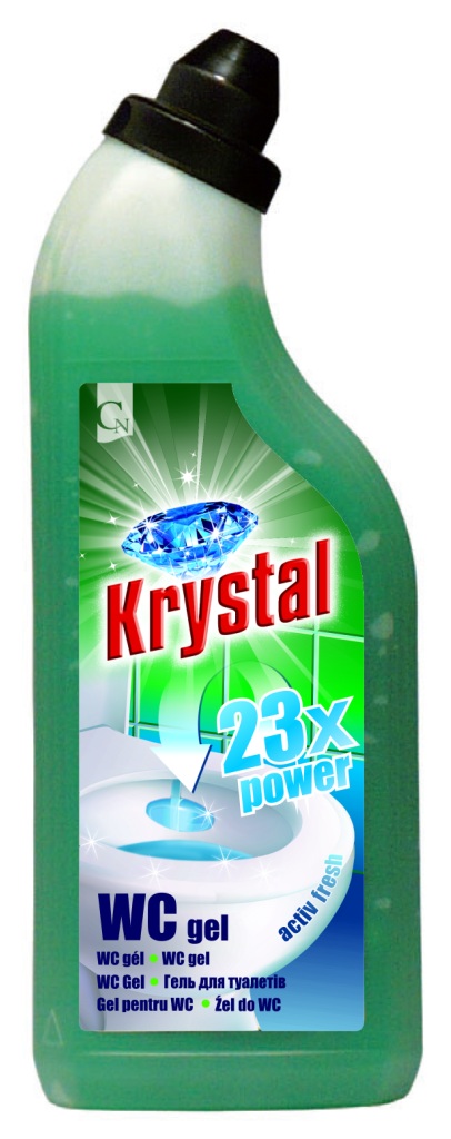 KRYSTAL WC gel zelený 750 ml do košíčků 411
