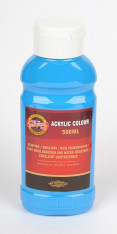 Akrylová barva 500ml cyan -modrá